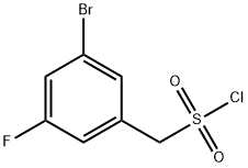 (3-溴-5-氟苯基)甲磺酰氯结构式