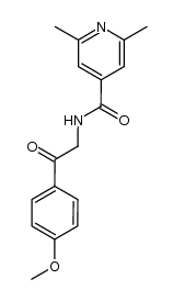 N-(4-methoxyphenacyl)-2,6-dimethylisonicotinamide Structure