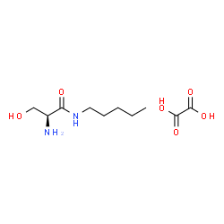 (2S)-2-AMINO-3-HYDROXY-N-PENTYLPROPIONAMIDE--OXALIC ACID (1:1) structure