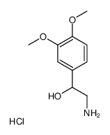 2-HYDROXY-2-(3,4-DIMETHOXYPHENYL)ETHYLAMINE HCL Structure