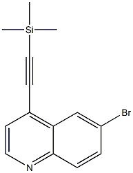 6-Bromo-4-trimethylsilanylethynyl-quinoline结构式