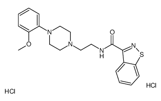N-[2-[4-(2-methoxyphenyl)piperazin-1-yl]ethyl]-1,2-benzothiazole-3-carboxamide,dihydrochloride Structure