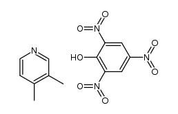 3,4-dimethylpyridinium picrate Structure