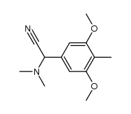 2-(3,5-dimethoxy-4-methylphenyl)-2-(dimethylamino)acetonitrile Structure