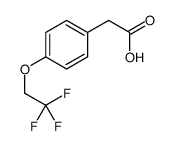 [4-(2,2,2-trifluoroethoxy)phenyl]acetic acid Structure