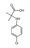 2-(4-chloroanilino)-2-methylpropanoic acid Structure