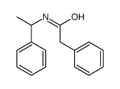 2-phenyl-N-(1-phenylethyl)acetamide结构式