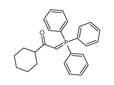 1-cyclohexyl-2-(triphenylphosphoranylidene)ethan-1-one结构式