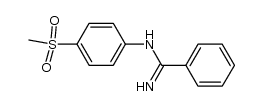 N-[4-(methylsulfonyl)phenyl]benzenecarboximidamide结构式