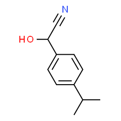 Benzeneacetonitrile, alpha-hydroxy-4-(1-methylethyl)-, (alphaS)- (9CI) Structure