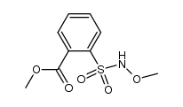 methyl 2-[(N-methoxyamino)sulfonyl]benzoate结构式