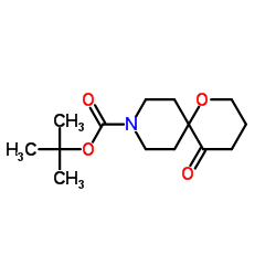 2-Methyl-2-propanyl 5-oxo-1-oxa-9-azaspiro[5.5]undecane-9-carboxylate Structure