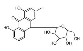 1,8-dihydroxy-3-methyl-10-[(2S,3R,4R,5S,6R)-3,4,5-trihydroxy-6-(hydroxymethyl)oxan-2-yl]-10H-anthracen-9-one Structure
