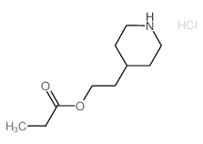2-(4-Piperidinyl)ethyl propanoate hydrochloride结构式