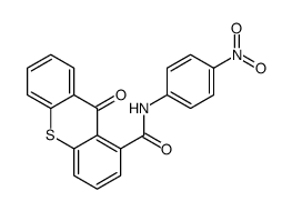 N-(4-nitrophenyl)-9-oxothioxanthene-1-carboxamide结构式