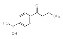 (4-BUTYRYLPHENYL)BORONIC ACID structure