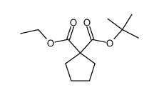 Cyclopentan-1.1-dicarbonsaeure-ethyl-tert.-butylester Structure