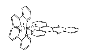 [ruthenium(II)(dipyrido-[3,2-a:2’,3’-c]phenazine)(2,2'-bipyridine)2](2+) Structure