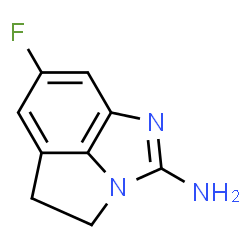 Pyrrolo[1,2,3-cd]benzimidazol-2-amine, 7-fluoro-4,5-dihydro- (9CI)结构式