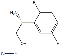 (R)-2-氨基-2-(2,5-二氟苯基)乙醇盐酸盐结构式