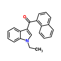 (1-Ethyl-1H-indol-3-yl)(1-naphthyl)methanone Structure