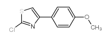 2-Chloro-4-(4-methoxyphenyl)thiazole结构式