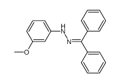 N-(3-methoxyphenyl) benzophenone hydrazone结构式