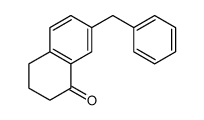 7-苄基-3,4-二氢萘-1(2H)-酮结构式