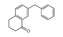 1(2H)-Naphthalenone, 3,4-dihydro-7-(phenylmethyl)- Structure