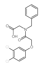 Glycine,N-[(3,4-dichlorophenoxy)acetyl]-N-(phenylmethyl)- (9CI) Structure