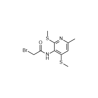 2-Bromo-n-(6-methyl-2,4-bis(methylthio)pyridin-3-yl)acetamide picture