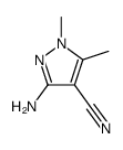 3-AMINO-1,5-DIMETHYL-PYRAZOLE-4-CARBONITRILE结构式
