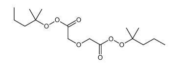 2-methylpentan-2-yl 2-[2-(2-methylpentan-2-ylperoxy)-2-oxoethoxy]ethaneperoxoate结构式