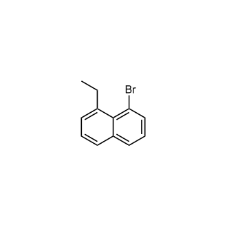 1-Bromo-8-ethylnaphthalene Structure