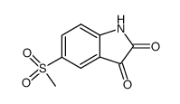 5-methylsulfonyl-1H-indole-2,3-dione Structure