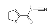 2-Thiophenecarboxamide,N-cyano-(9CI) structure