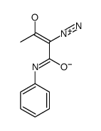 4-anilino-3-diazonio-4-oxobut-2-en-2-olate Structure