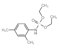 Phosphoramidic acid,N-(2,4-dimethylphenyl)-, diethyl ester Structure