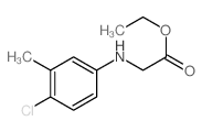 Glycine,N-(4-chloro-m-tolyl)-, ethyl ester (7CI,8CI) Structure