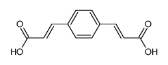 (2E,2'E)-3,3'-(1,4-亚苯基)双[2-丙烯酸]结构式