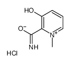 2-Carbamoyl-3-hydroxy-1-methylpyridinium chloride Structure