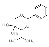 1,3-Dioxane,5,5-dimethyl-4-(1-methylethyl)-2-phenyl- structure