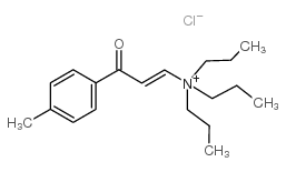 [3-(4-methylphenyl)-3-oxoprop-1-enyl](tripropyl)ammonium chloride structure