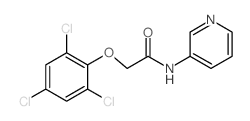 Acetamide,N-3-pyridinyl-2-(2,4,6-trichlorophenoxy)-结构式