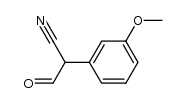 α-formyl-(3-methoxyphenyl)acetonitrile Structure