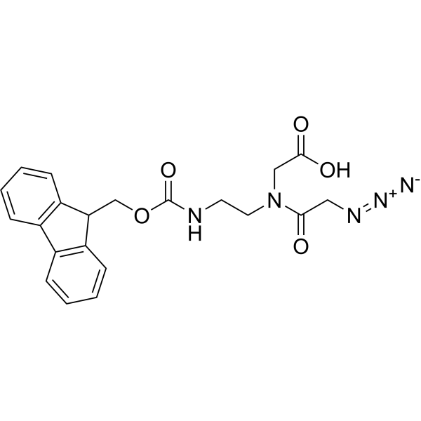 N3-Gly-Aeg(Fmoc)-OH Structure