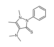 4-dimethylamino-1,5-dimethyl-2-phenyl-1,2-dihydro-pyrazole-3-thione结构式