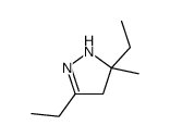 3,5-diethyl-5-methyl-1,4-dihydropyrazole结构式