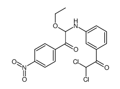 2-[3-(2,2-dichloroacetyl)anilino]-2-ethoxy-1-(4-nitrophenyl)ethanone Structure