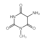 2,4,6(1H,3H,5H)-Pyrimidinetrione,5-amino-1-methyl- structure